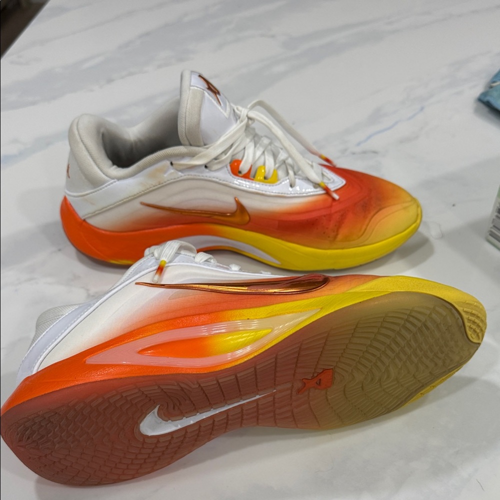 Nike AjA Sneakers - White, Orange, Yellow